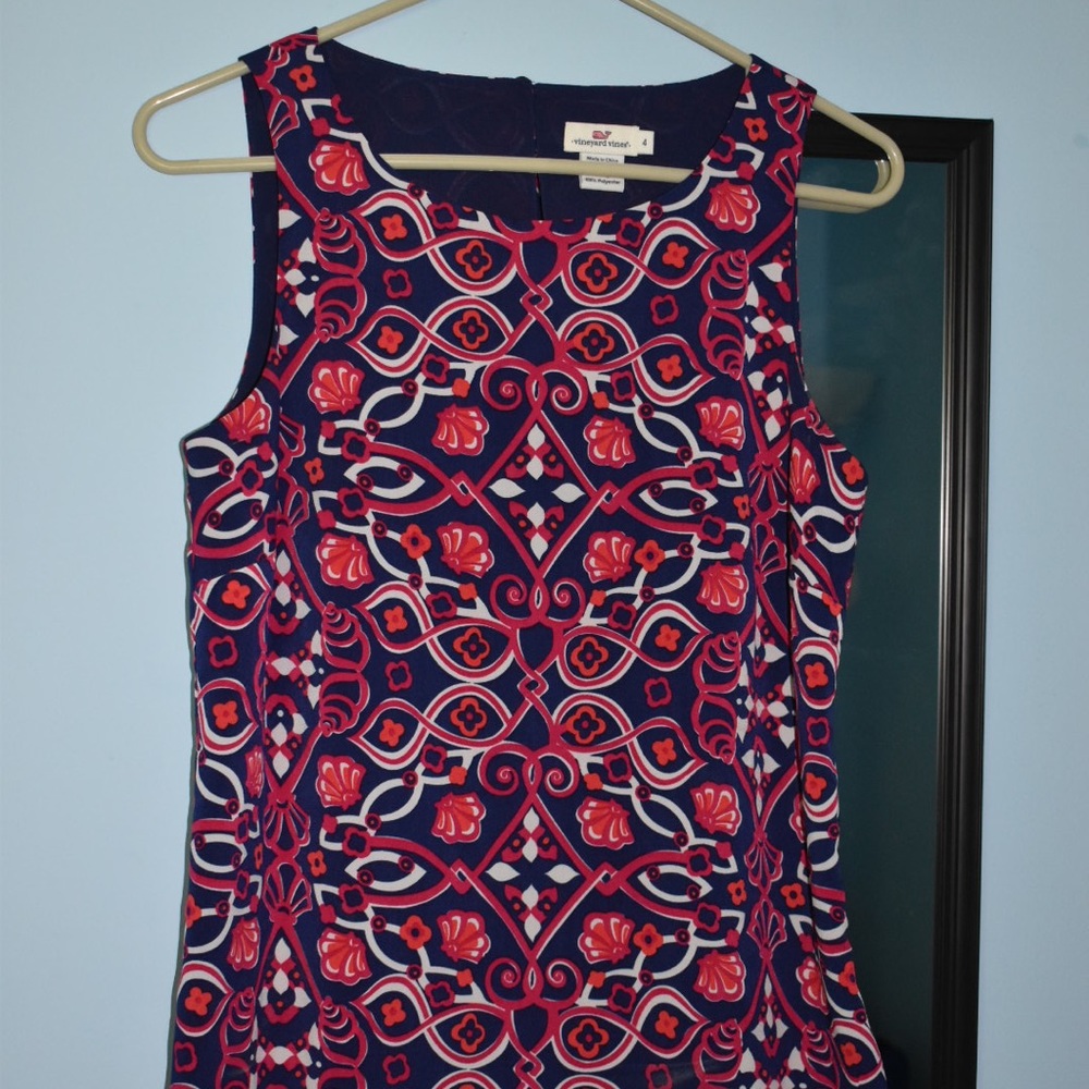 Vineyard Vines Navy Pink Tank Top